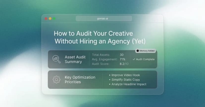 How to Audit Your Creative Without Hiring an Agency (Yet)