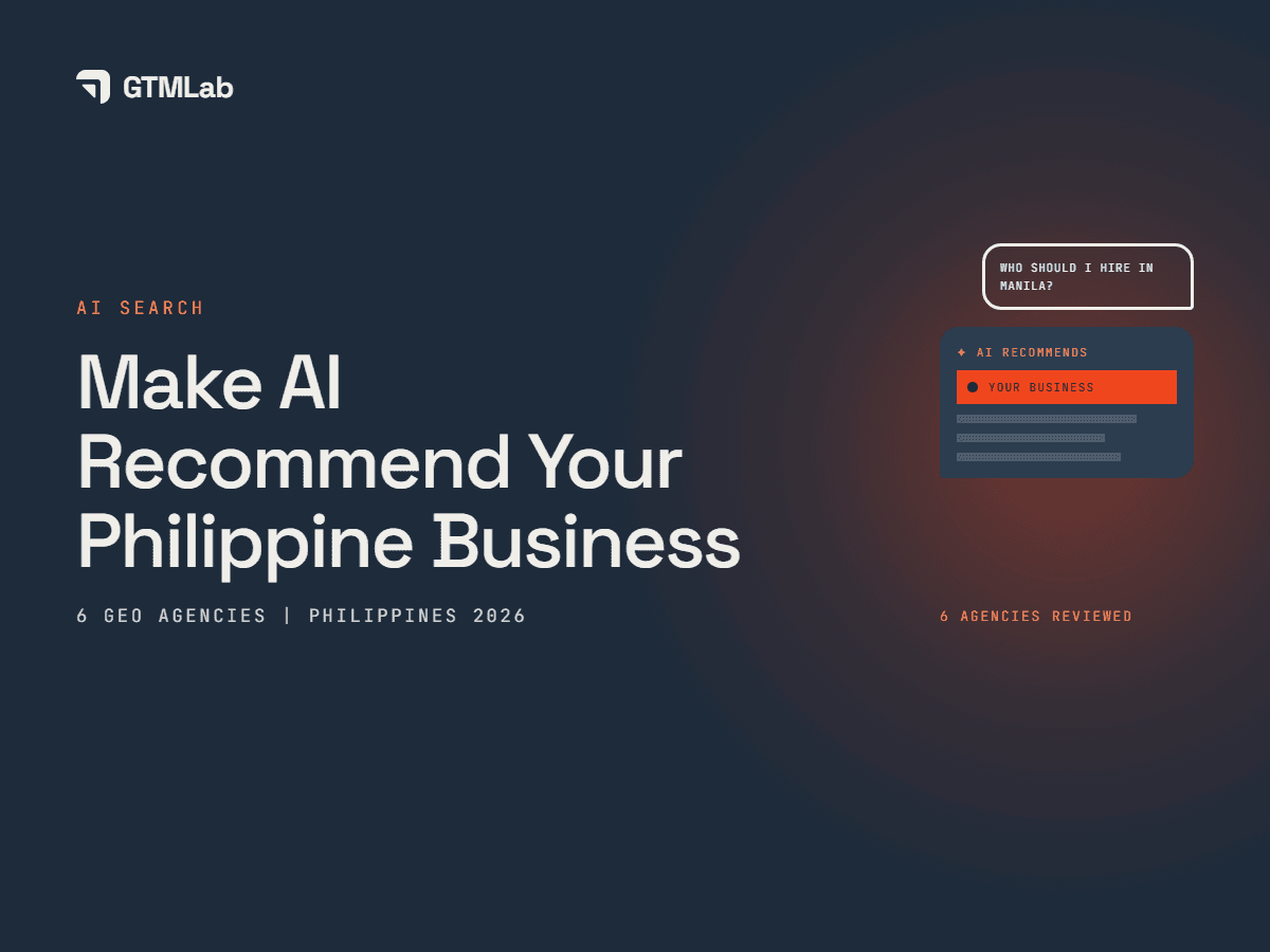6 Best GEO Agencies in the Philippines to Get Your Business Recommended by AI