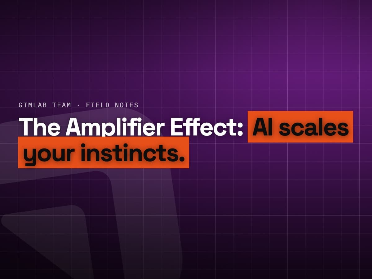 The Amplifier Effect — how AI scales your best creative instincts.