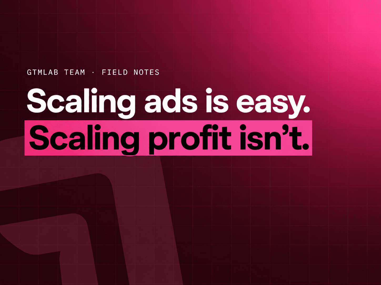 Growth Marketing Agency for Companies That Need More Than Ads