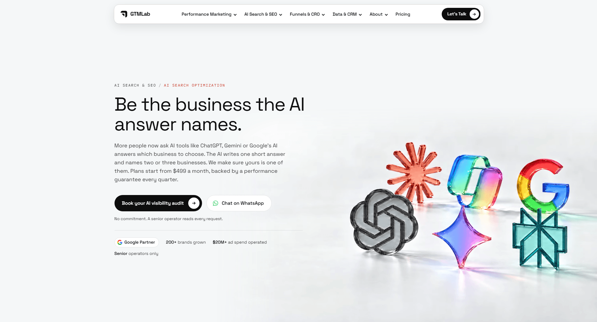GTMLab GEO Agency and AI Search Visibility Optimization