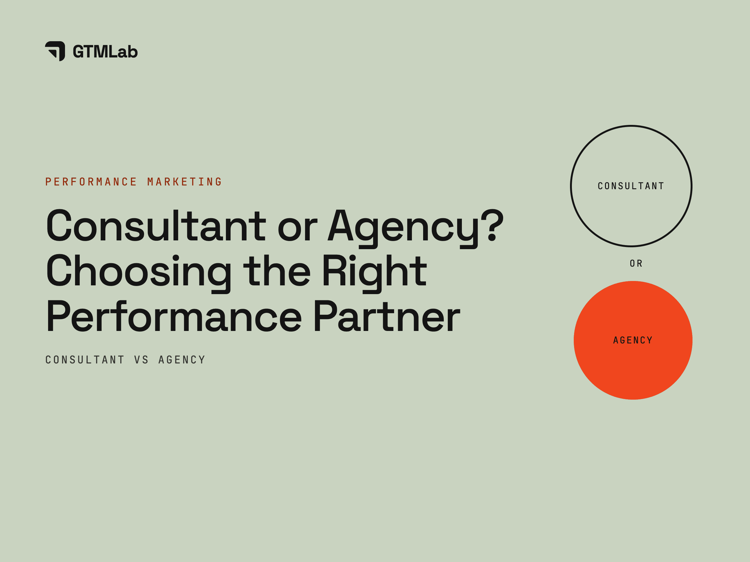 Performance Marketing Consultant or Agency: Which Fits You Better?