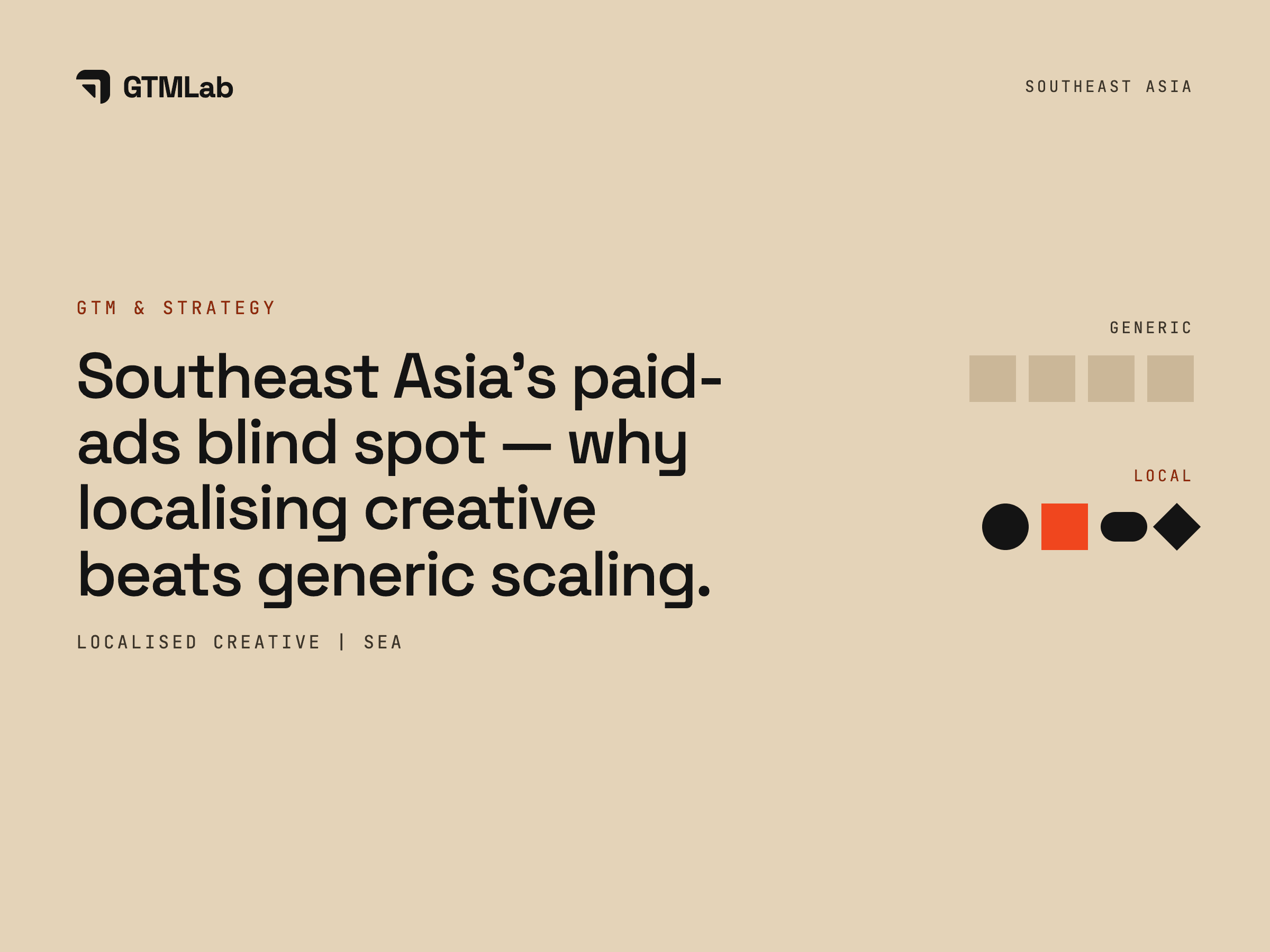 Southeast Asia's paid-ads blind spot — why localising creative beats generic scaling.