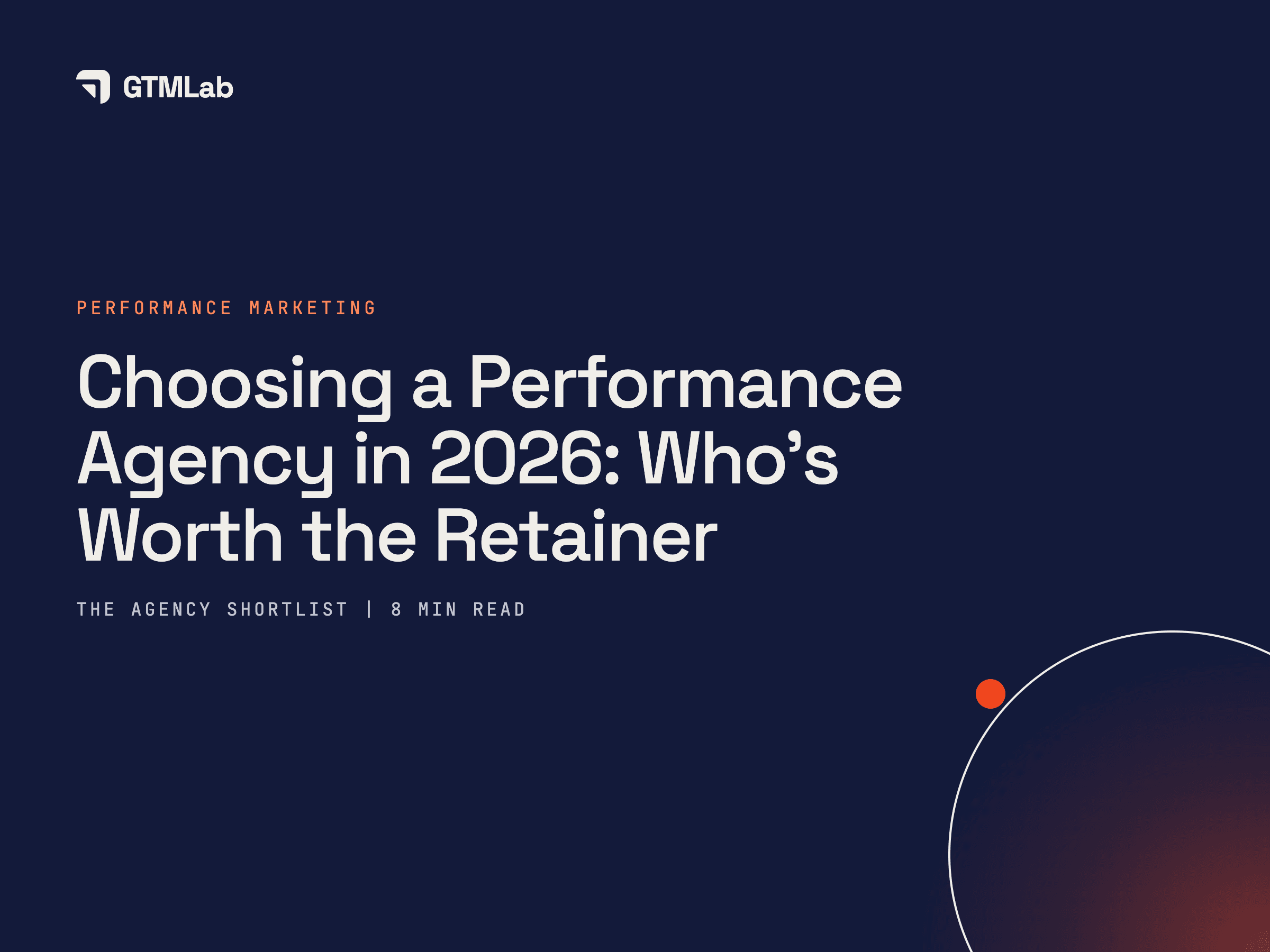 Top Performance Marketing Agencies to Consider in 2026