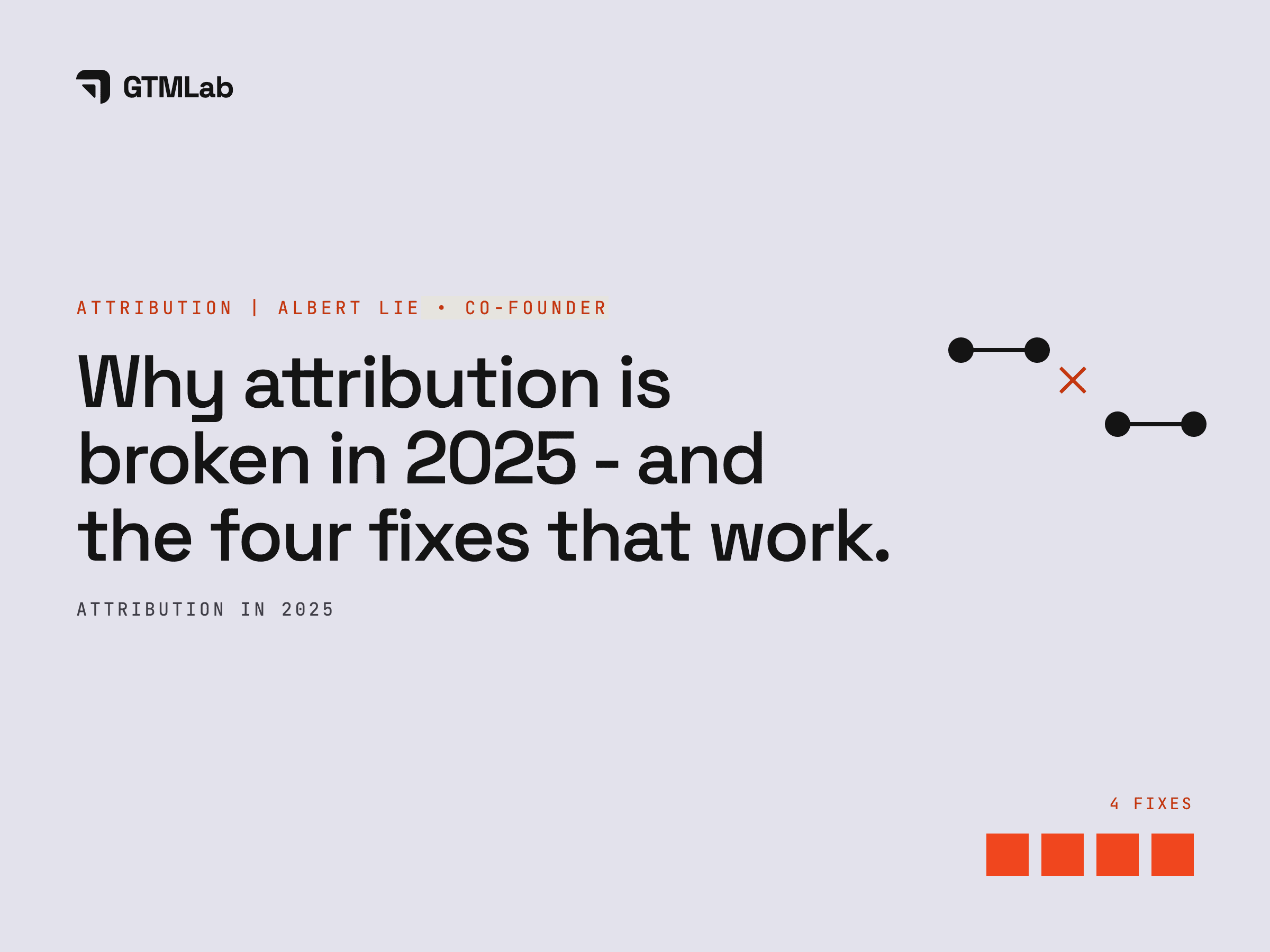 Why attribution is broken in 2025 — and the four fixes that work.